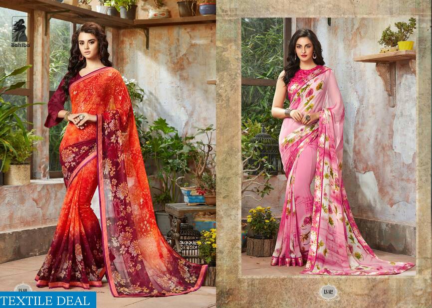 Sahiba lotus vol-8 Wholesale Fancy Fabrics Saree